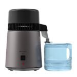 ROVSUN 1.1 Gallon or 4L Stainless Steel Water Distiller, Flame Retardant Material, BPA Free Container & Stainless Steel Interior, Gray, 750W