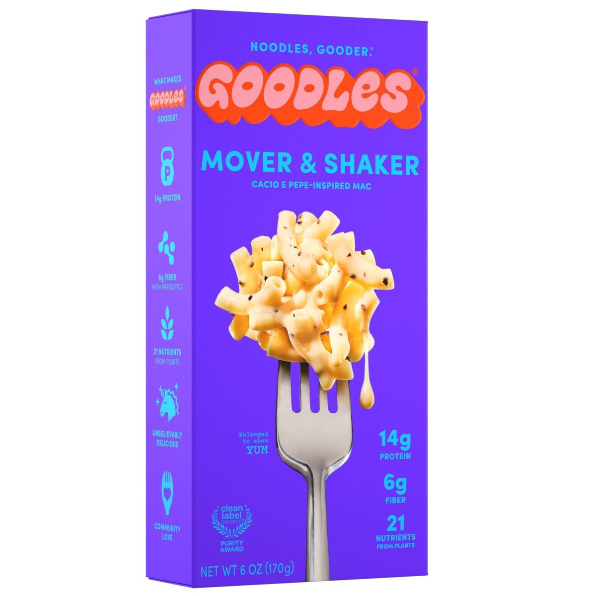 GUEST_b392a18f-fecd-4426-9fed-45c25f7a8b75.jpg Goodles Mover & Shaker Cacio E Pepe Inspired Protein Mac & Cheese - 6oz - Image 1