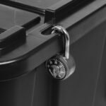 IRIS 27 Gal/108 Qt Large All-Weather Heavy-Duty Stackable Storage Plastic Bin Tote Container with Quick Snap Lid, 4Pk - Image 5