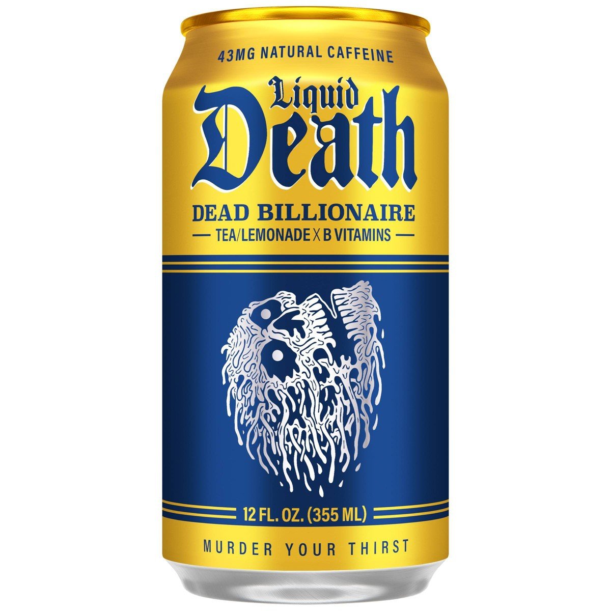 GUEST_b632fec0-e6ef-4f14-b7b1-a7941c2be494.jpg Liquid Death Dead Billionaire Tea - 12 fl oz - Image 1