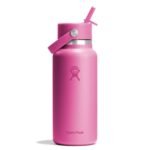 Hydro Flask 32 fl oz Stainless Steel Wide Mouth Flex Straw Water Bottle - Passion Pink