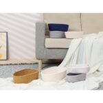 REGALWOVEN Odorless Cotton Rope Handcrafted Compact Size Multiple Use Open Storage Bins 3 Packs Beige 9.1*5.1*2.8in - Image 5