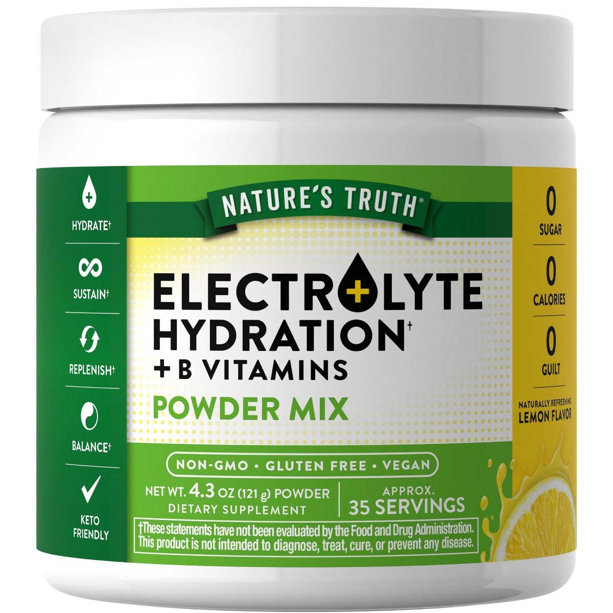 GUEST_b716b736-ef69-4c63-be7a-07772620f6fe.jpg Nature's Truth Electrolytes Powder | No Sugar | Refreshing Lemon Flavor - Image 1