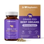 Dr. Stephanie’s Beef Organ Iron Supplement With Vitamins A & B, Zinc & Choline, Supports Mood, Energy & Hormones - 60ct