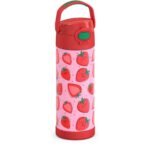 Thermos 16oz Stainless Steel FUNtainer Water Bottle with Bail Handle - Strawberry Smiles - Image 4