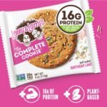 Lenny & Larry's Chewy Soft Baked Vegan, Non-GMO, High Fiber Protein Cookie - Birthday Cake - Plant Protein - 16g Protein - 4oz/12pk - Image 5