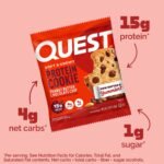 Quest Nutrition Protein Cookie - Peanut Butter Chocolate Chip - 12ct: Ready to Eat, 16g Protein Per Serving, 1.53 Oz - Image 5