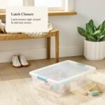 32qt Clear Storage Bin with Latches - Brightroom - Image 4