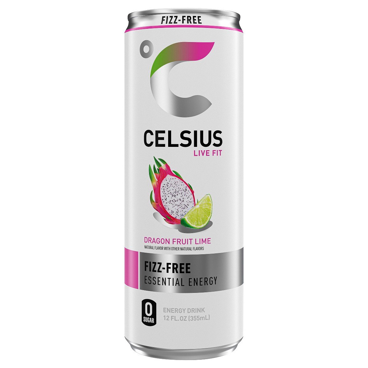 GUEST_b92565d3-1da9-450f-89b3-c30925e8da98.jpg CELSIUS Fizz Free Dragonfruit Lime - 12 fl oz: Caffeinated - Image 1