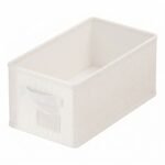 Alilang Storage Bin Linen Closet Organizer Basket Foldable Drawer Organizer for Clothes Socks Towels, White-S - Image 6
