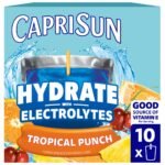 Capri Sun Hydrate Tropical Punch Juice Boxes - 10pk/6 fl oz Pouches
