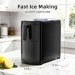 ZAFRO Portable Countertop Ice Maker with Self-Cleaning, 18Lbs/24H, One-Touch Operation, Ice Scoop for Home - Image 5