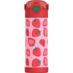 Thermos 16oz Stainless Steel FUNtainer Water Bottle with Bail Handle - Strawberry Smiles - Image 3