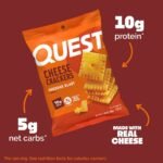 Quest Nutrition Cheese Crackers - Cheddar Blast - 4.23oz: 4-Pack, Chip Form, Ready to Eat - Image 2
