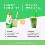 BUBLUV Bubble Tea Matcha Soy Latte with Jelly Pearls - 9.5 fl oz: Sugar-Free, Vegan, Gluten-Free - Image 4