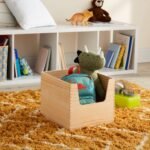 Large Stackable Kids' Wood Storage Bin Natural - Pillowfort™ - Image 2