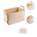 REGALWOVEN 6 Pack Storage Cube, Storage Bin with Handles Collapsible Storage BasketBooks Beige 7.1*5.1*4.3in - Image 3