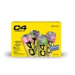 C4 Performance Candy Variety Pack Zero Sugar Energy Drinks, 12 fl oz , 12 pack: Caffeinated