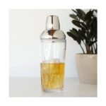 Viski Admiral 25 oz Cocktail Shaker for Whiskey Sour, Margarita, Vodka and Espresso Cocktails, Lead Free Crystal, Stainless Steel Cap & Strainer - Image 6