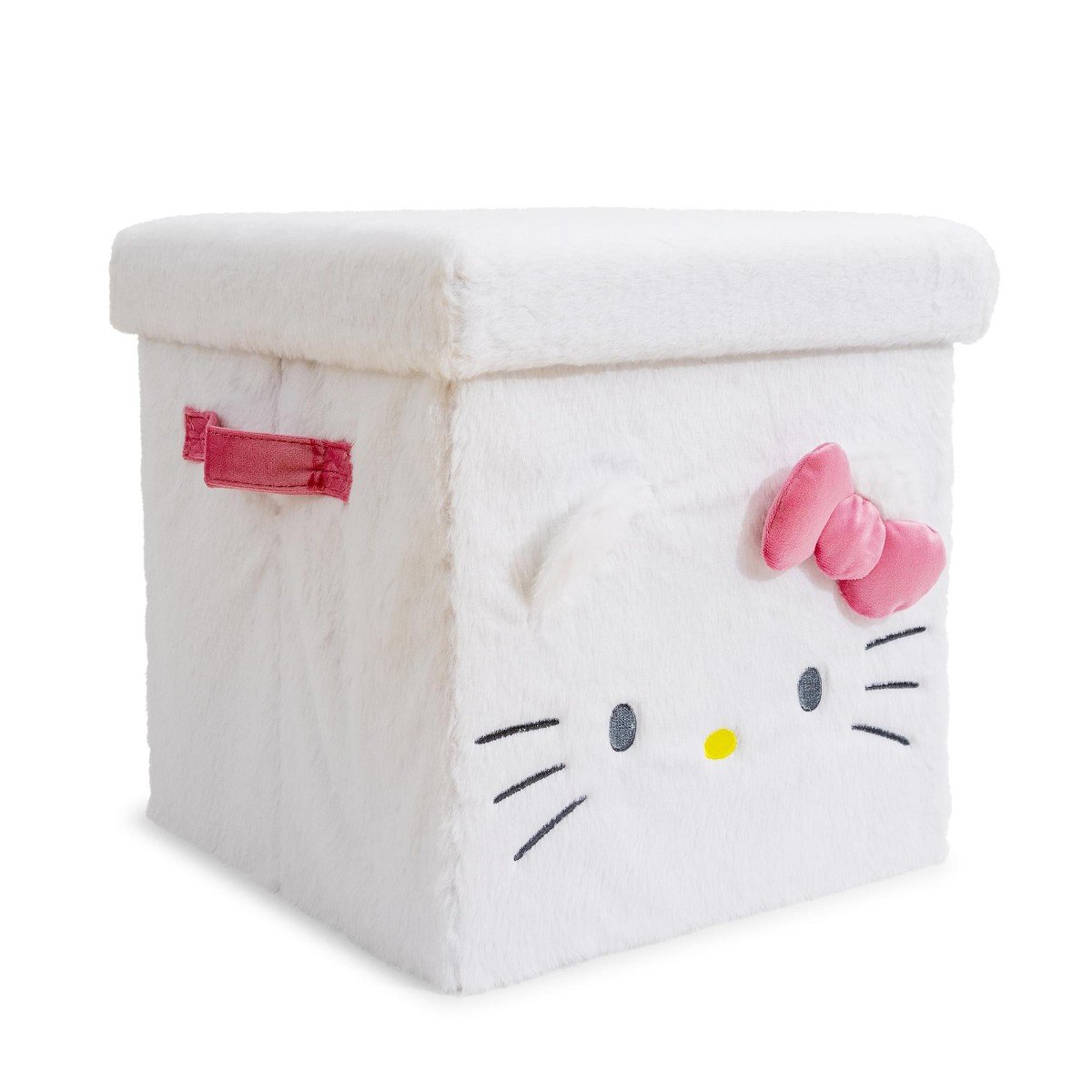 GUEST_bf46728b-668d-4b3c-aab6-7f469d56a45d.jpg Ukonic Sanrio Hello Kitty 13 x 13 Inch Plush Storage Cube - Image 1