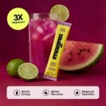 Magna Hydration Electrolyte Mix Stick Pack Dietary Supplement Powder - Watermelon Lime - 10ct: Non-GMO, Vegan, Magnesium 210mg - Image 3