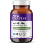 New Chapter Magnesium + Selenium & Zinc with Muscle Support Minerals + Hydrating Electrolytes, 325 mg with Magnesium Glycinate Tablets - 30ct