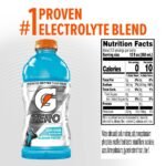Gatorade G ZERO Glacier Freeze Sports Drink - 28 fl oz Bottle: Non-Caffeinated, Low Calorie - Image 3