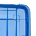 IRIS 16qt 6pk WeatherPro Plastic Storage Bin: Stackable, Lidded, Transparent, Portable, Under Bed Storage, Built-In Handles - Image 6