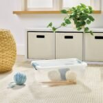 15qt Clear Storage Bin with Latches - Brightroom - Image 2