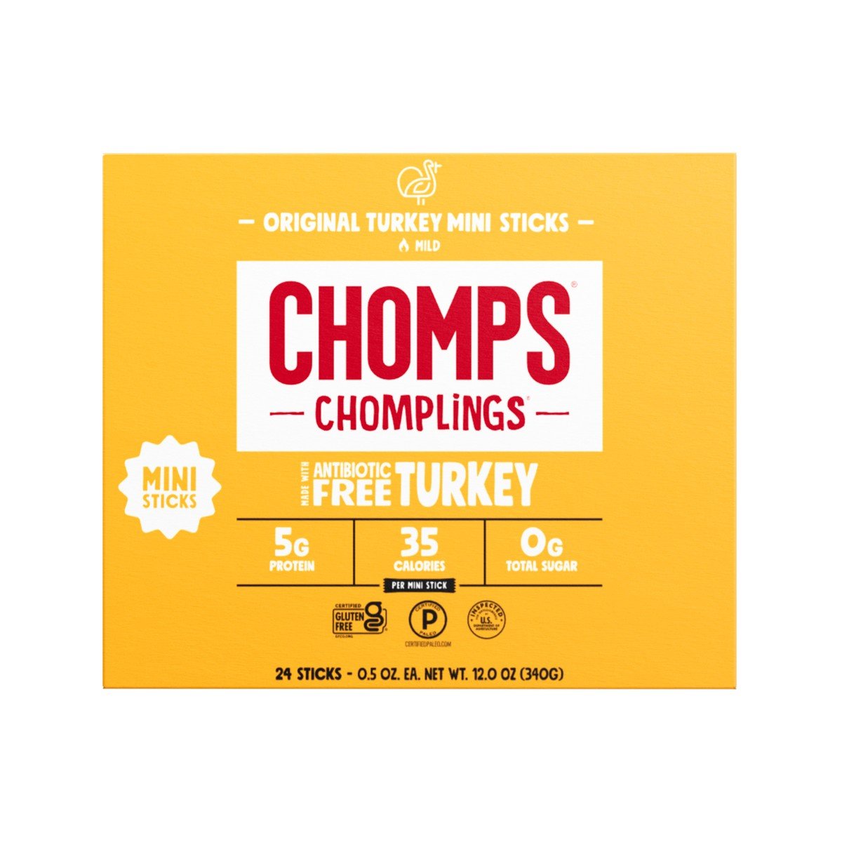 GUEST_c19786e5-c96d-4702-ac04-d7d929132255.jpg Chomps Original Turkey Chomplings - 12oz/24ct - Image 1