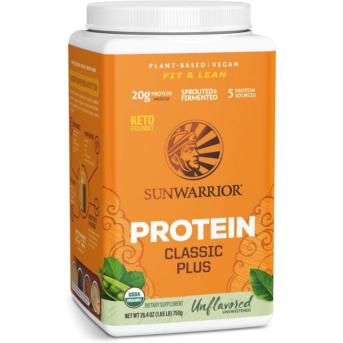 GUEST_c24e75c0-f2c4-4404-bedd-0ecc60aabeaf.jpg Classic Plus Protein Powder, Plant-Based Protein, Unflavored, Sunwarrior, 750gm (30 Servings) - Image 1