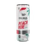 CELSIUS Sparkling Peach Vibe Functional Energy Drink - 12 fl oz Single Can