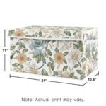Sweet Jojo Designs Girl Fabric Storage Toy Bin Vintage Floral Blue and Yellow - Image 4