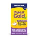 Enzymedica Digest Gold Enzymes and Probiotics Everyday Digestion Regular Strength Digestive and Gut Support Supplement Capsules - 90ct