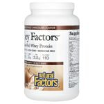 Natural Factors Whey Factors, Grass Fed Whey Protein, Natural Double Chocolate, 2 lb (907 g) - Image 3
