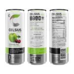 CELSIUS Sparkling Green Apple Cherry Functional Energy Drink - 12 fl oz Can - Image 2