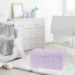 Sweet Jojo Designs Girl Fabric Storage Toy Bin Rose Solid Lavender Purple - Image 3