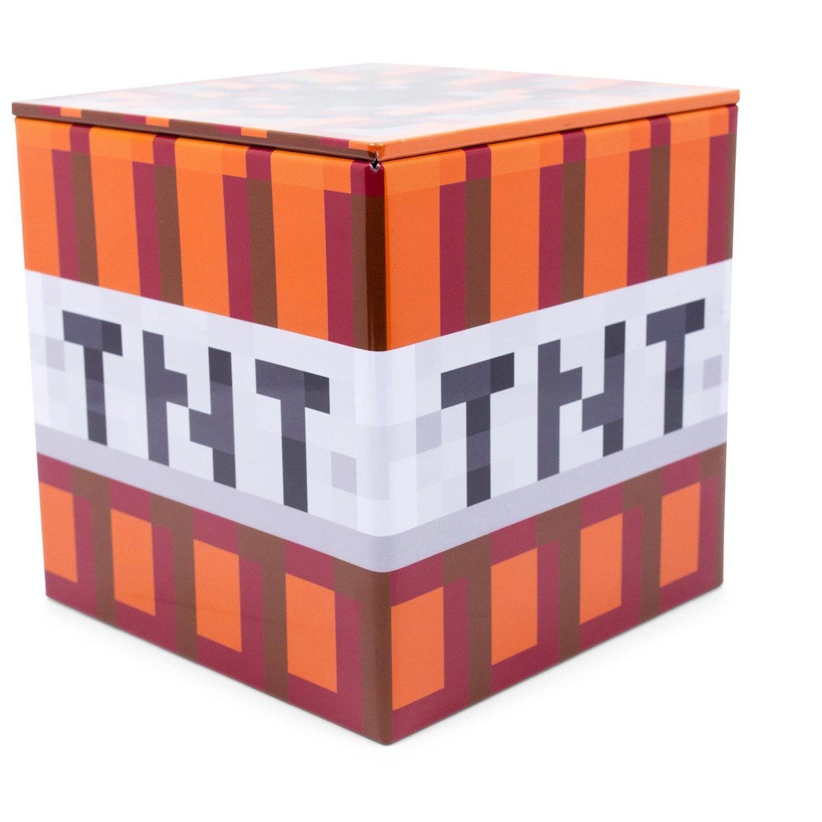 GUEST_c620d23f-080c-4feb-a691-3f9d4afaa671.jpg Ukonic Minecraft TNT Tin Storage Box Cube Organizer with Lid | 4 Inches - Image 1
