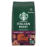 Starbucks Italian Dark Roast Ground Coffee - 12oz: Arabica Beans, Latin America Variety