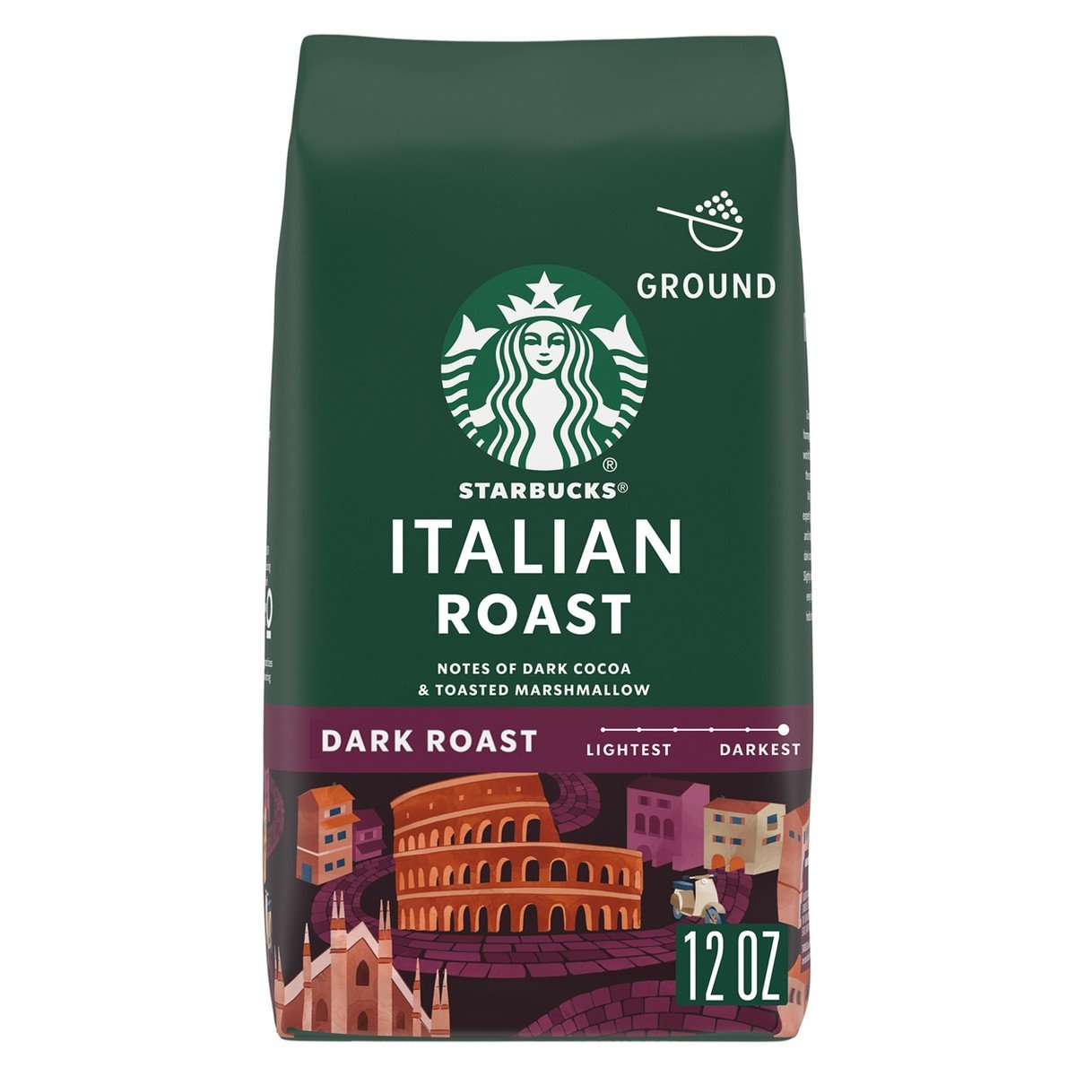 GUEST_c683bfef-1b9a-4e7c-a2d5-dbc8183ab84e.jpg Starbucks Italian Dark Roast Ground Coffee - 12oz: Arabica Beans, Latin America Variety - Image 1