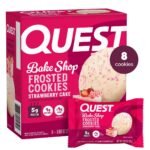 Quest Nutrition Bake Shop Strawberry Cake Flavor Frosted Cookies - 5g Protein - 7.04oz/8ct: Ready to Eat