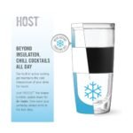 Host Freeze Cocktail Shaker, 20oz Drink Tumbler with Built-in Citrus Reamer, Strainer, Jigger Cap for Travel, Outdoor Party, Stainless Steel & Plastic - Image 4
