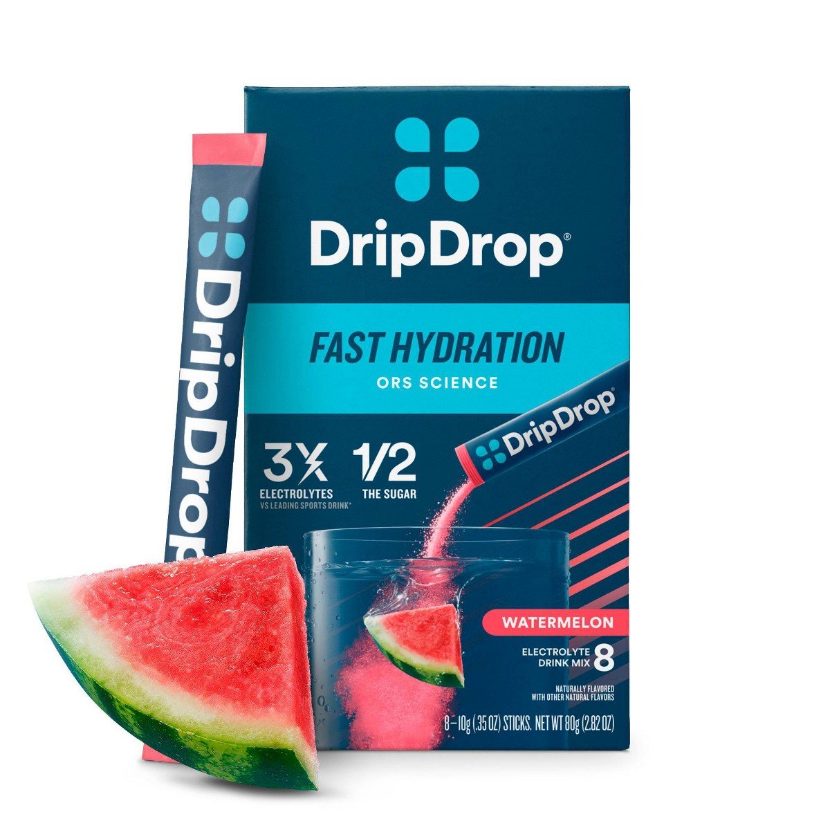 GUEST_c7a37874-4260-408c-b61e-84bc4a938051.jpg DripDrop Hydration Powder Vegan Electrolyte Supplements - Watermelon - 0.35oz/8ct - Image 1