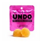 UNDO Gummies Pre-Alcohol Gummies for Liver + Hydration Support with DHM, Milk Thistle, B Vitamins, & Electrolytes - 2ct