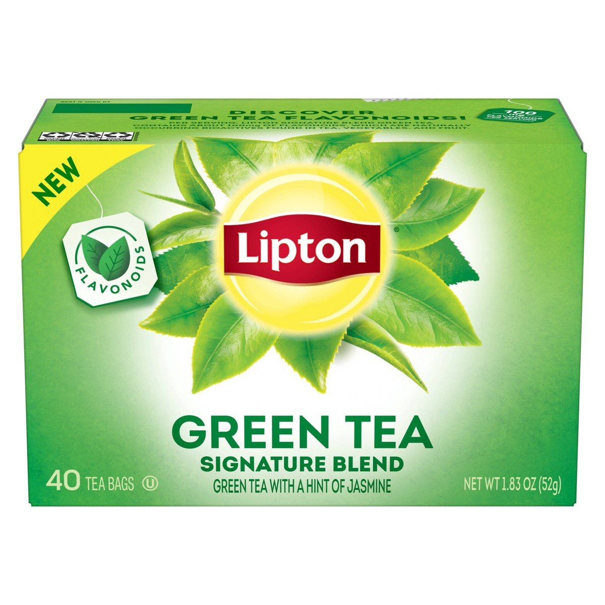 GUEST_c8c4788d-de90-4e6c-aa2b-e3bff651314e.jpg Lipton Green Tea Bags - 40ct: Jasmine, Caffeinated - Image 1
