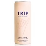 TRIP Mindful Blend Peach Ginger Magnesium Botanical Seltzer - 12 fl oz