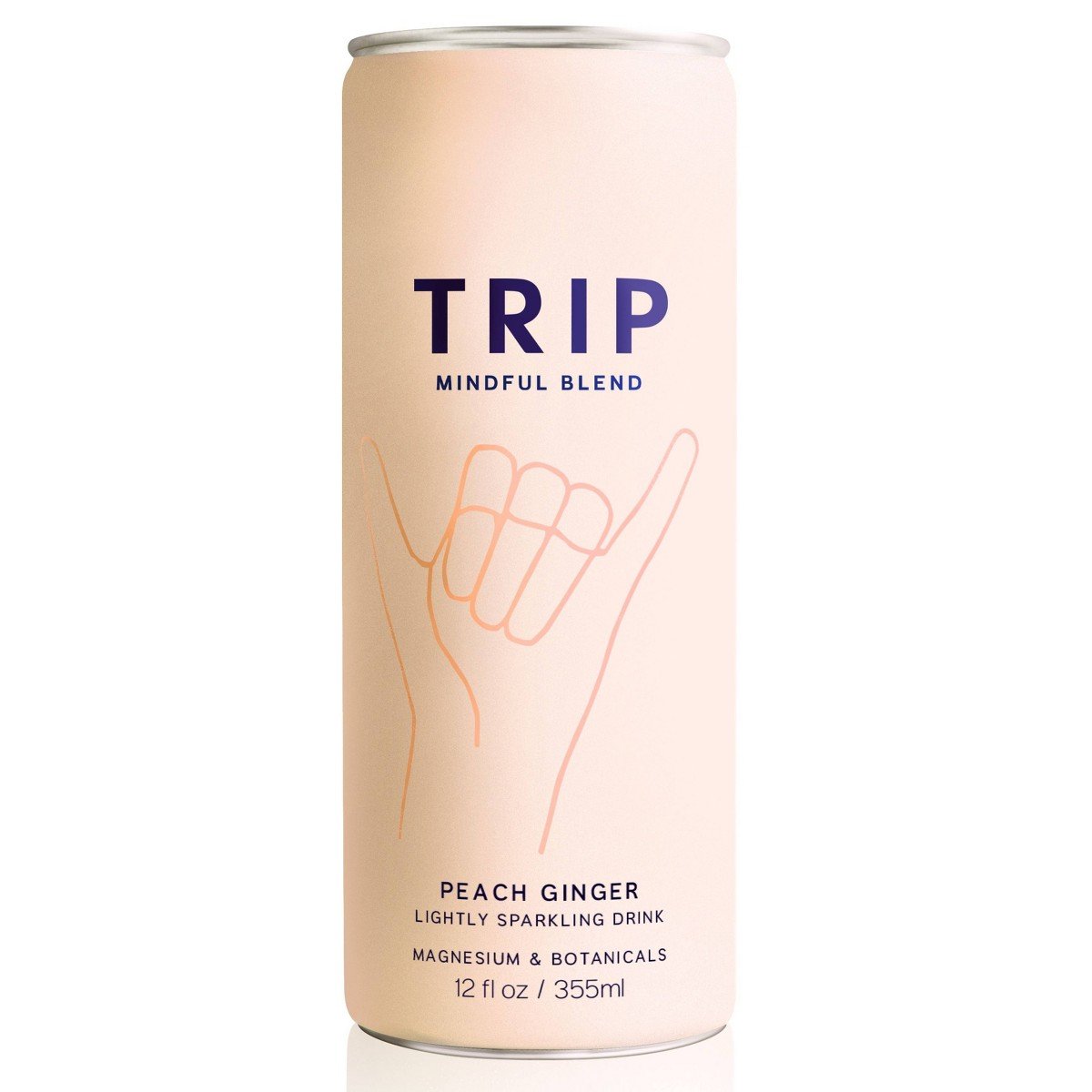 GUEST_c8d7f0f3-4e48-414a-81c2-fa86f2acafe9.jpg TRIP Mindful Blend Peach Ginger Magnesium Botanical Seltzer - 12 fl oz - Image 1