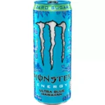 Monster Energy Ultra Blue Hawaiian Zero Sugar Energy Drink - 12 fl oz: Caffeinated, Low Sodium