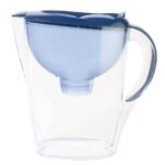 Water Filtration Pitcher Navy 7 cup Capacity - up&up™: BPA-Free, Dishwasher-Safe, Brita Compatible, Filters Mercury & Chlorine