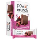 Power Crunch Energy Chocolate Strawberry Protein Bar - 5ct: 13g Protein, Crunchy Texture, Ready to Eat